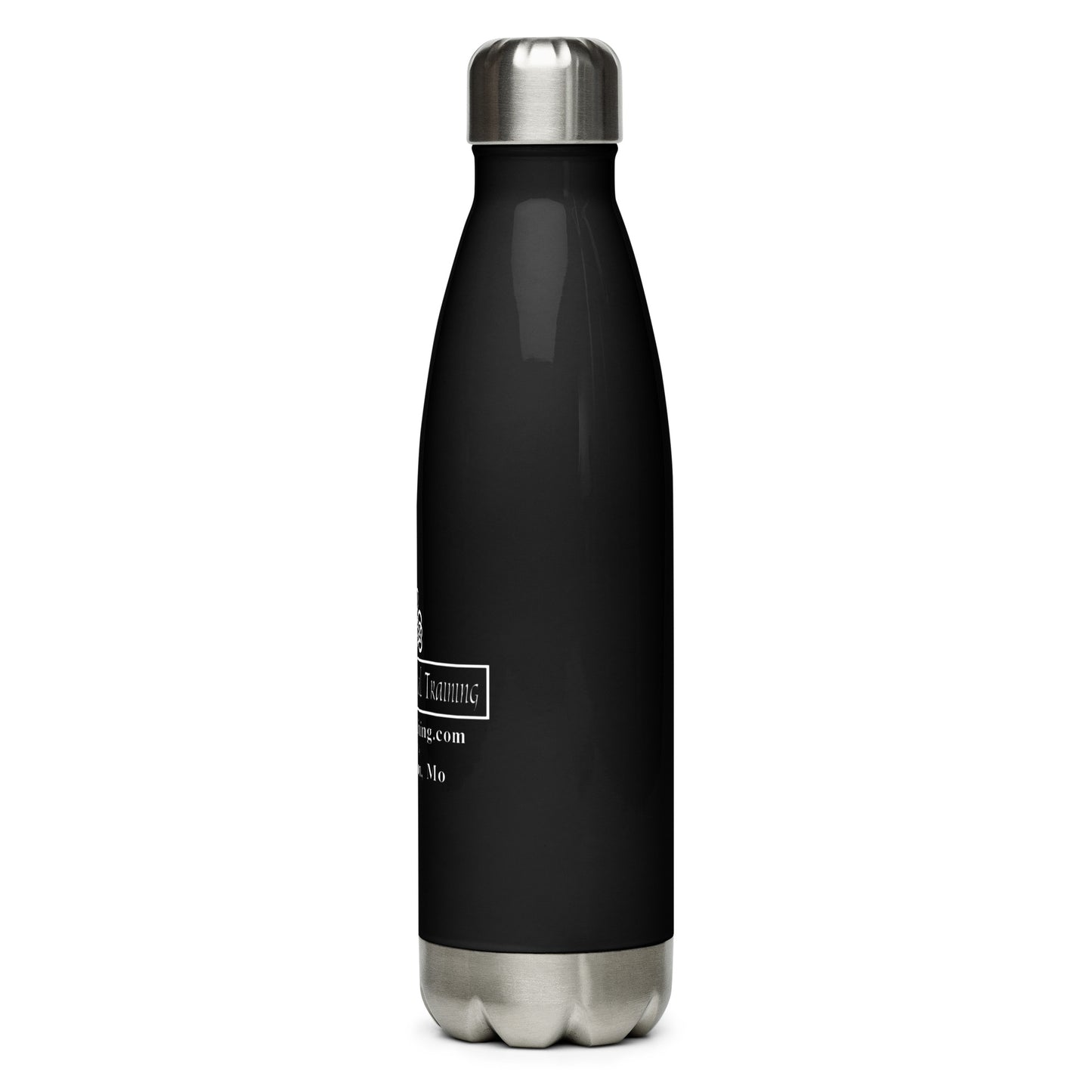 SPT Logo - Black Stainless steel water bottle