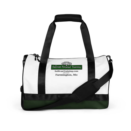 SPT White and Green Gym Bag