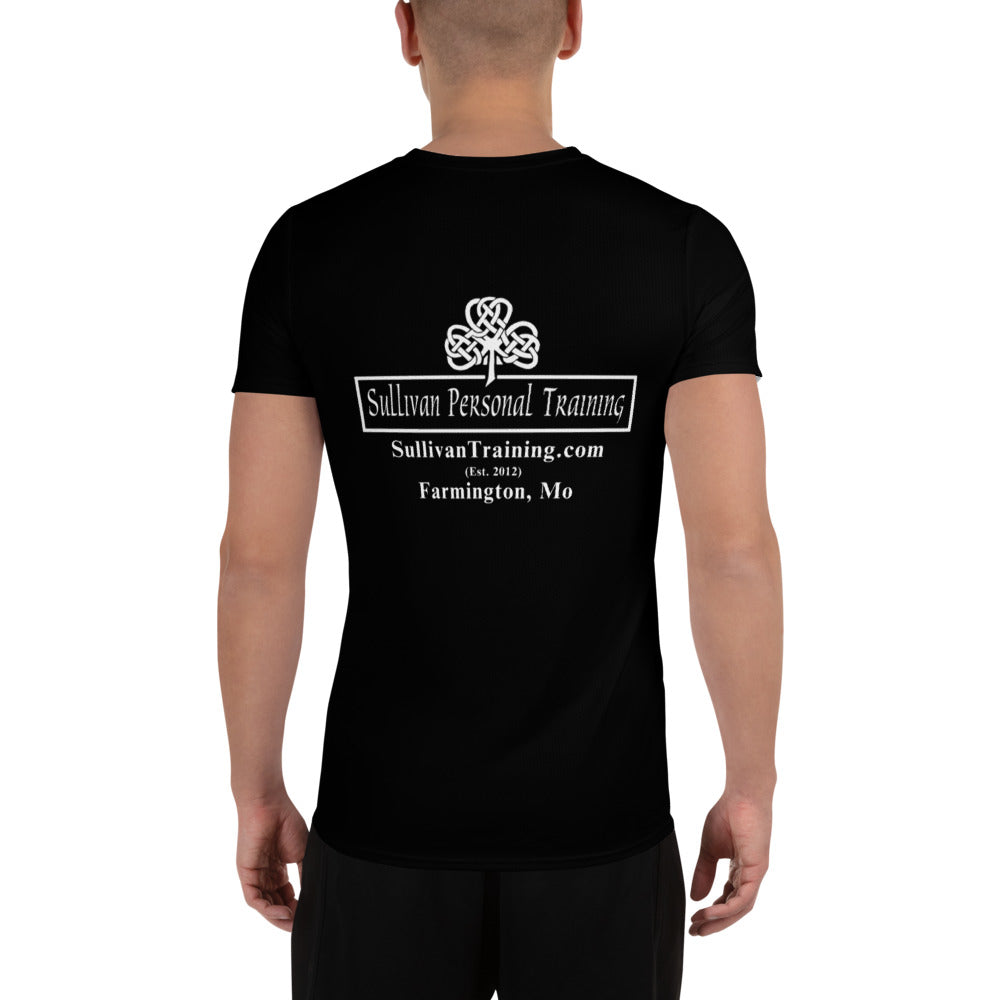 SPT Logo - Black Men's Athletic T-shirt