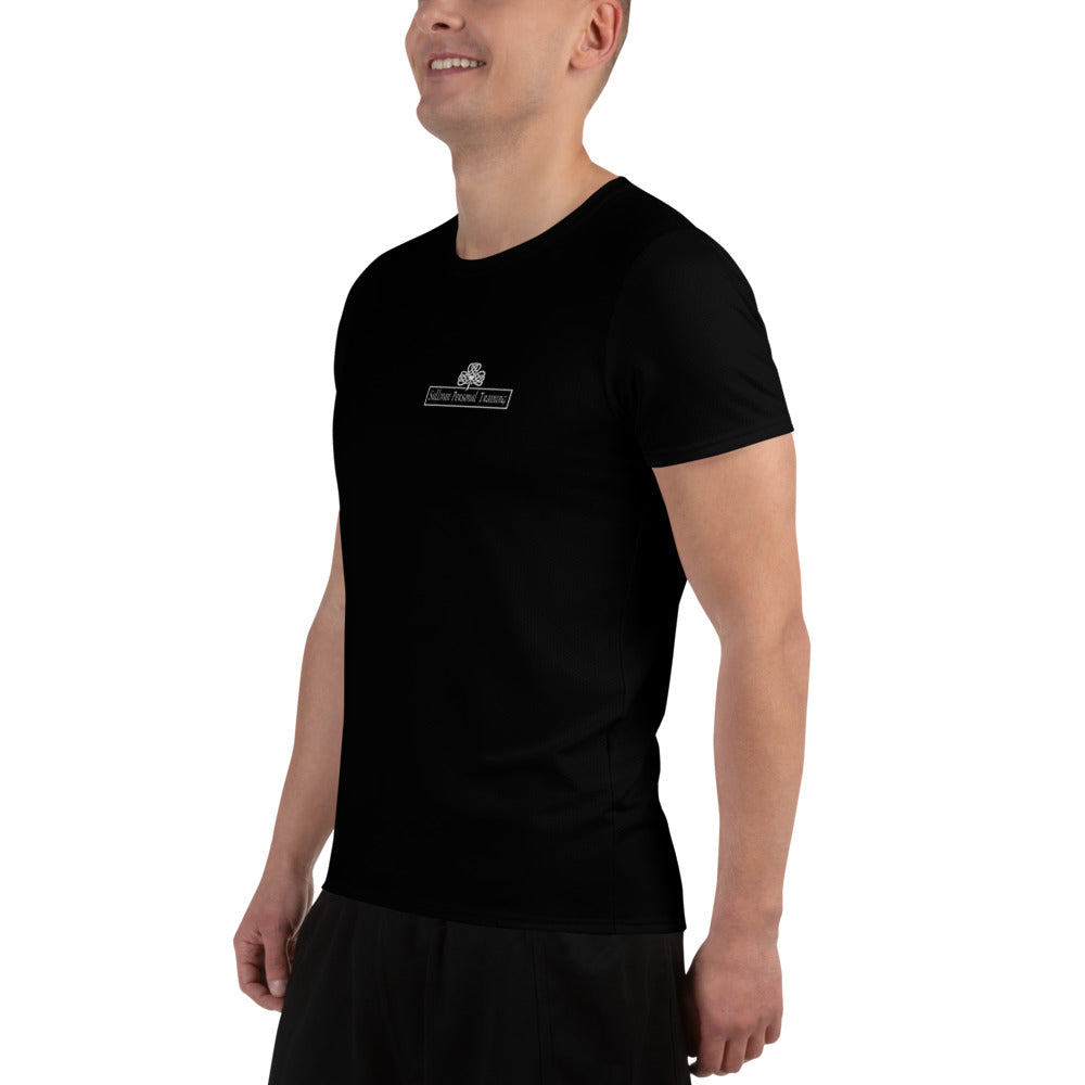 SPT Logo - Black Men's Athletic T-shirt