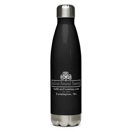 SPT Logo - Black Stainless steel water bottle