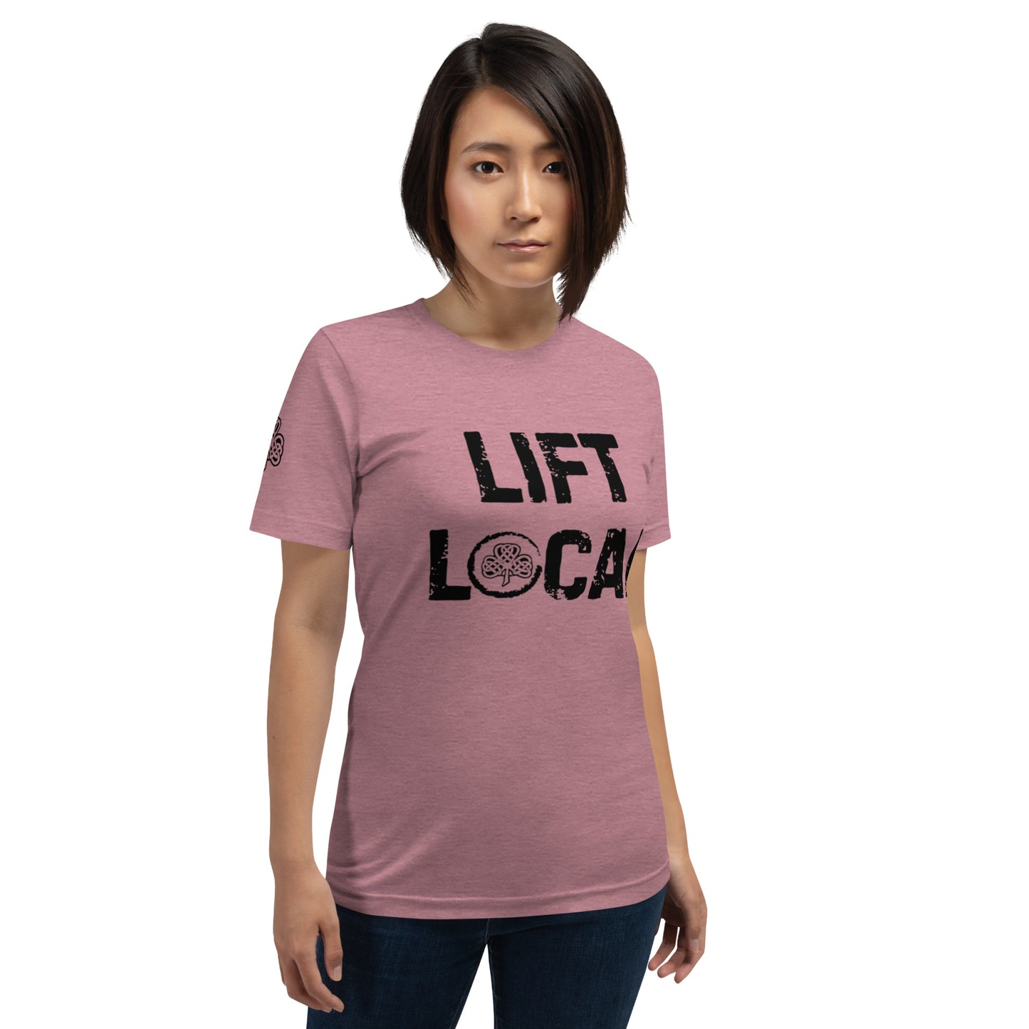 Lift Local - Unisex t-shirt with back and right sleeve