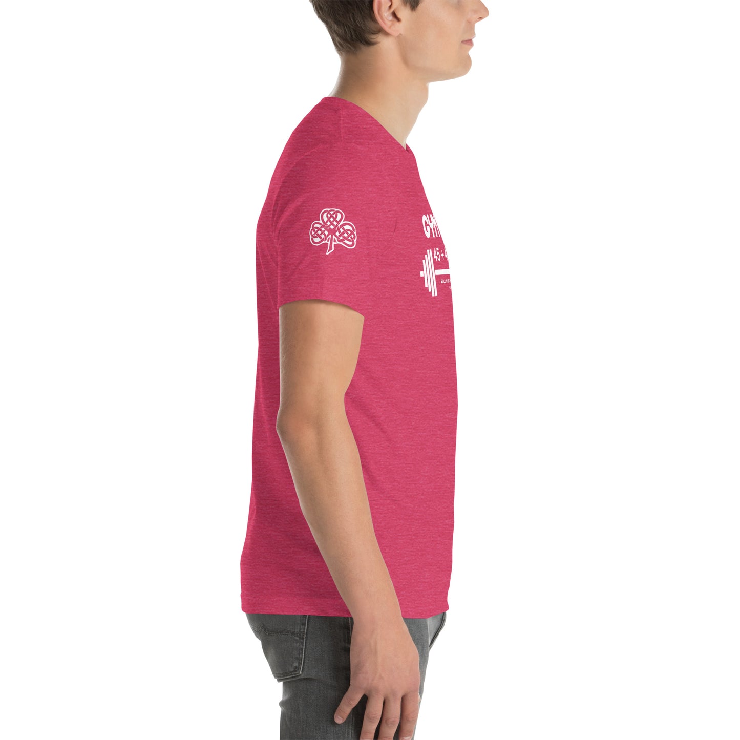 Gym Math - Unisex t-shirt with back and right sleeve