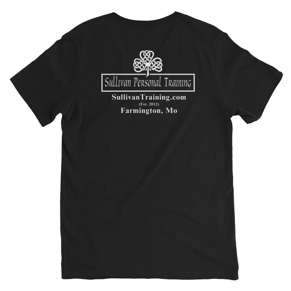 SPT Logo - Unisex Short Sleeve V-Neck T-Shirt