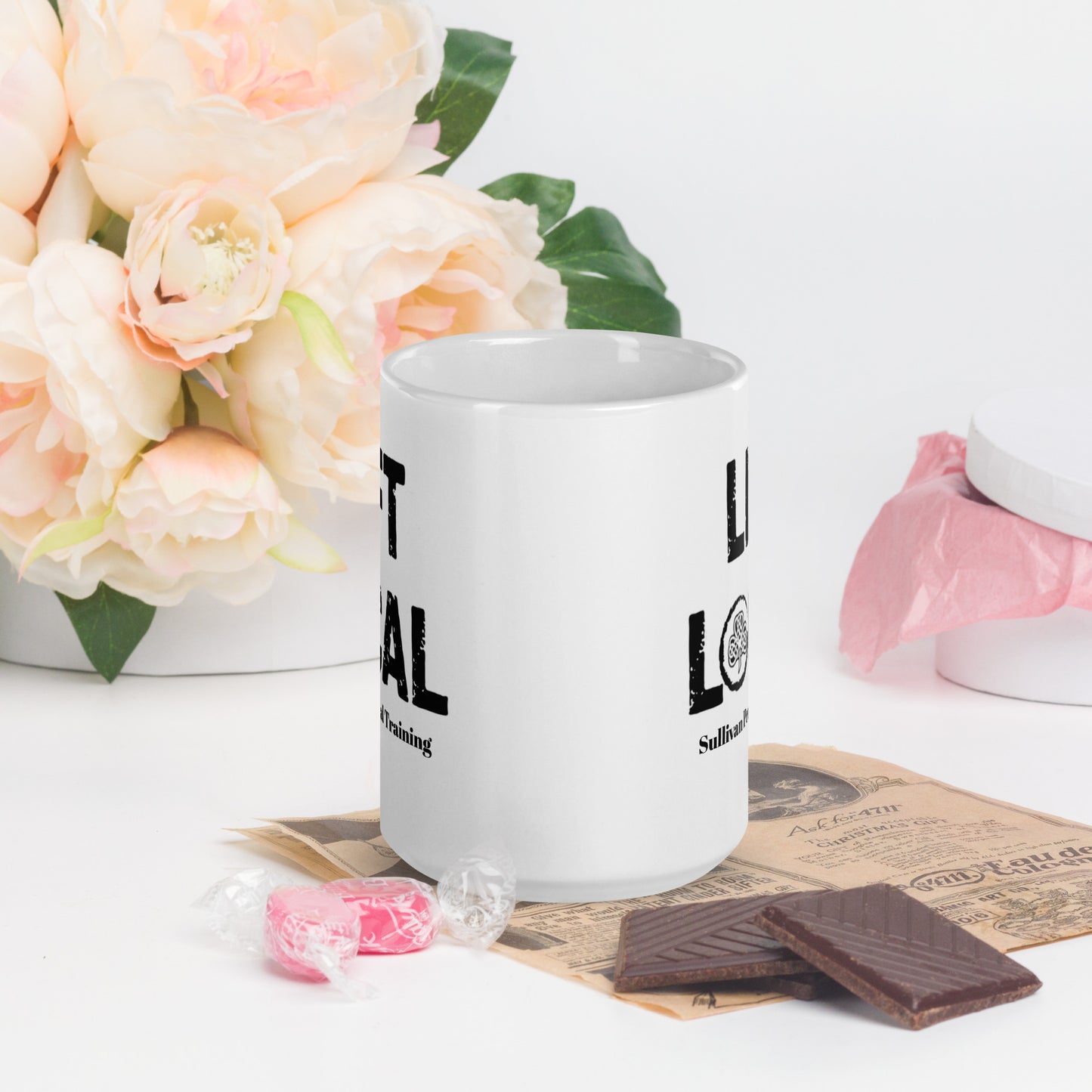 Lift Local - 15 oz. White glossy mug