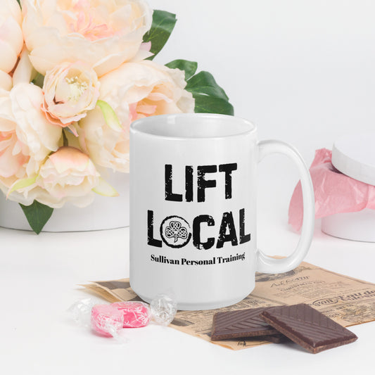 Lift Local - 15 oz. White glossy mug